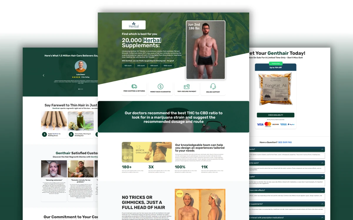 Supplements Provider E-commerce Website