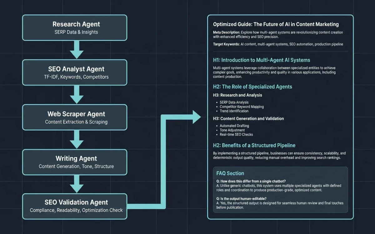 Multi-Agent SEO Content System (CrewAI)